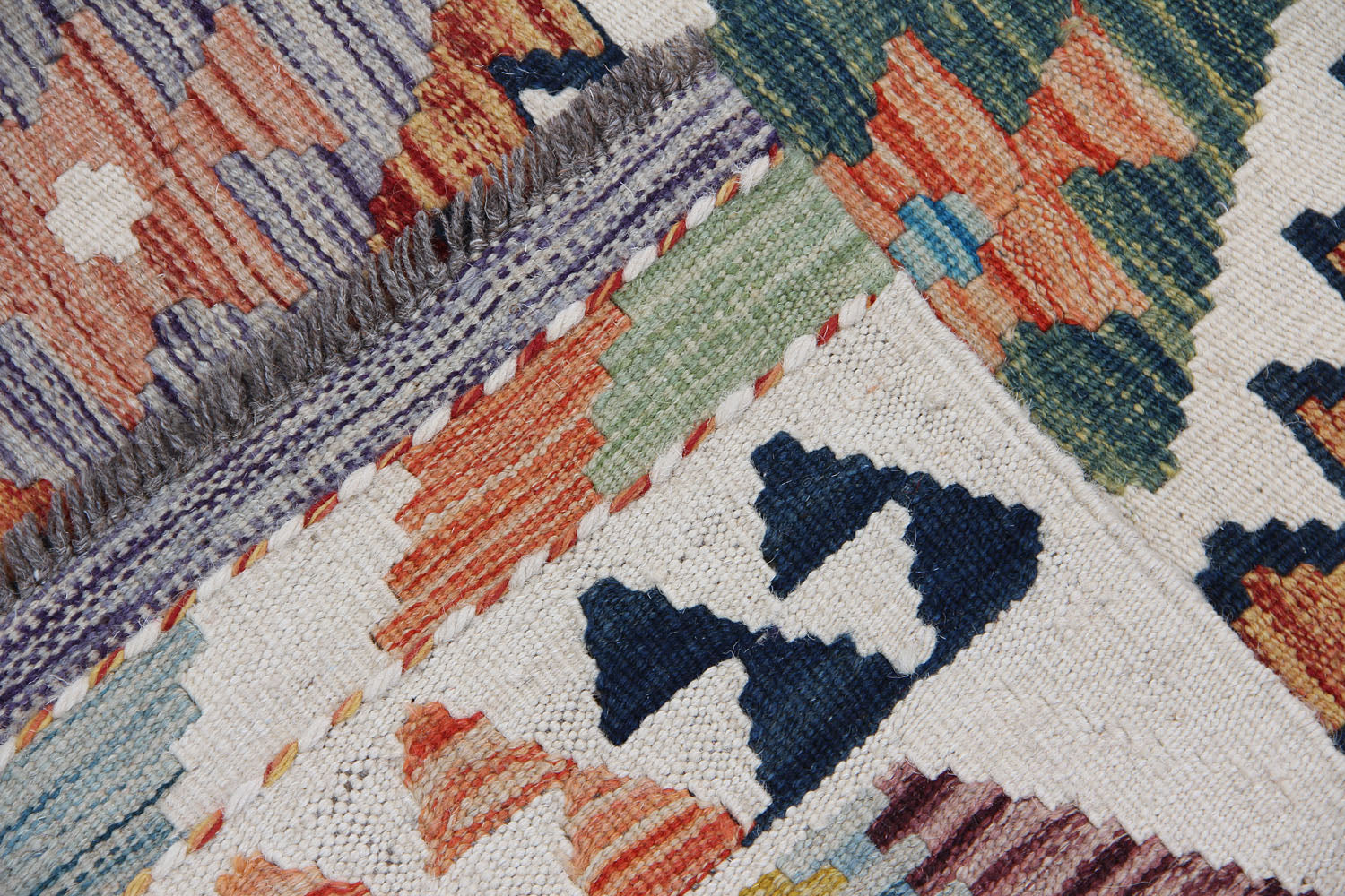 3' X 8'  Multy Handmade Veggie Dye Kilim Rug Runner
