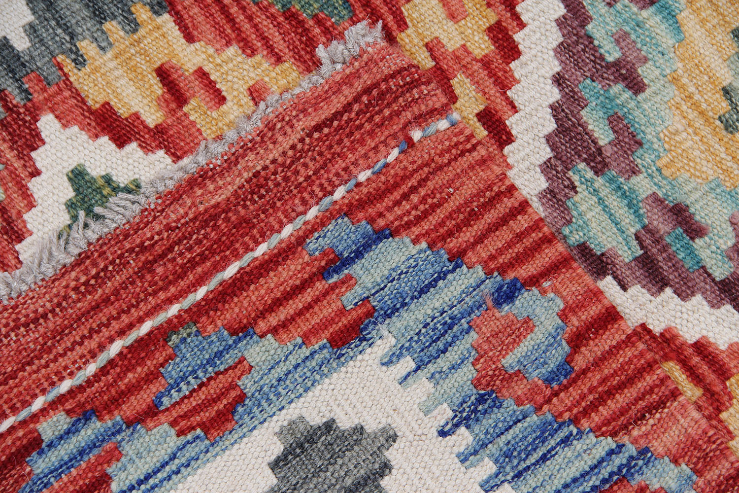 3' X 8'  Multy Handmade Veggie Dye Kilim Rug Runner