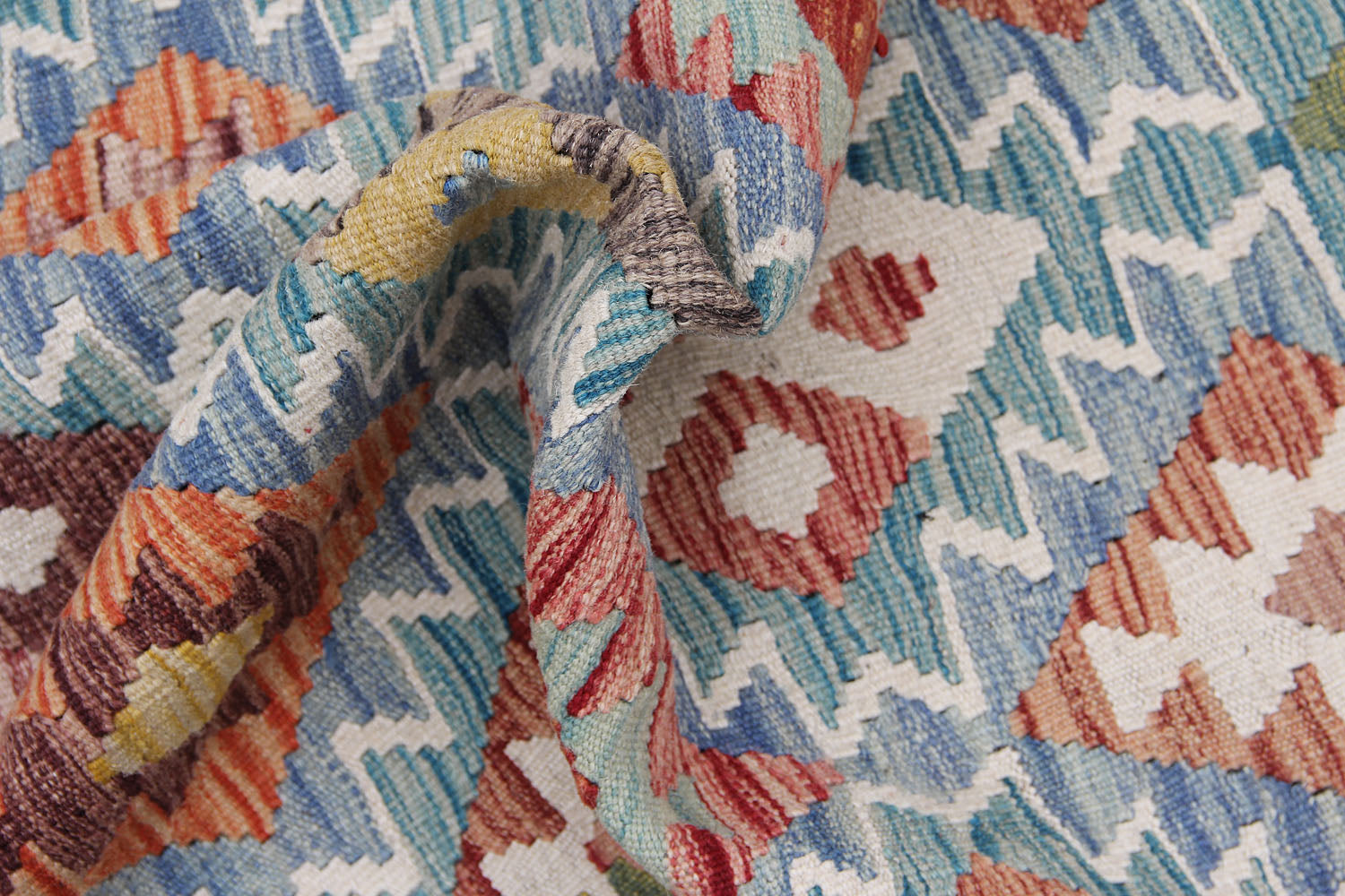 3' X 8'  Multy Handmade Veggie Dye Kilim Rug Runner