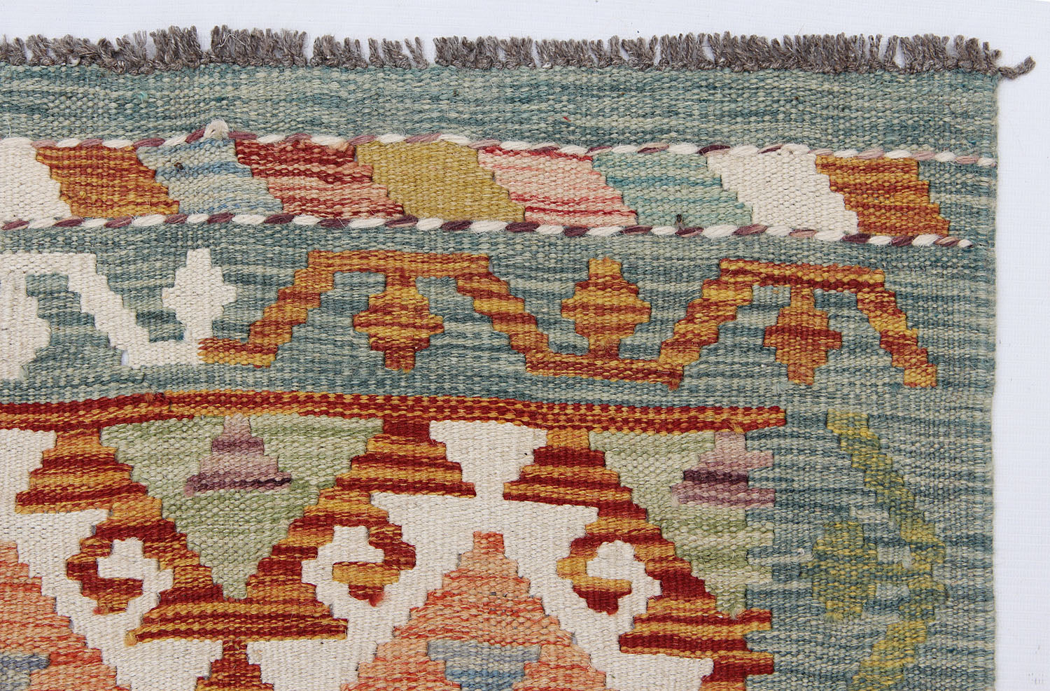 3' X 8'  Multy Handmade Veggie Dye Kilim Rug Runner