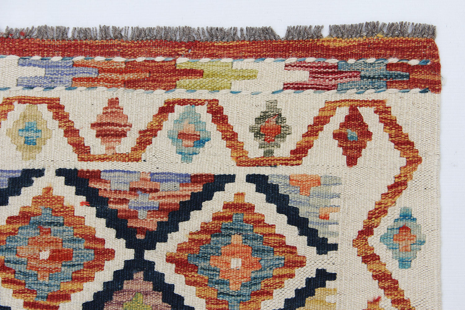3' X 8'  Multy Handmade Veggie Dye Kilim Rug Runner