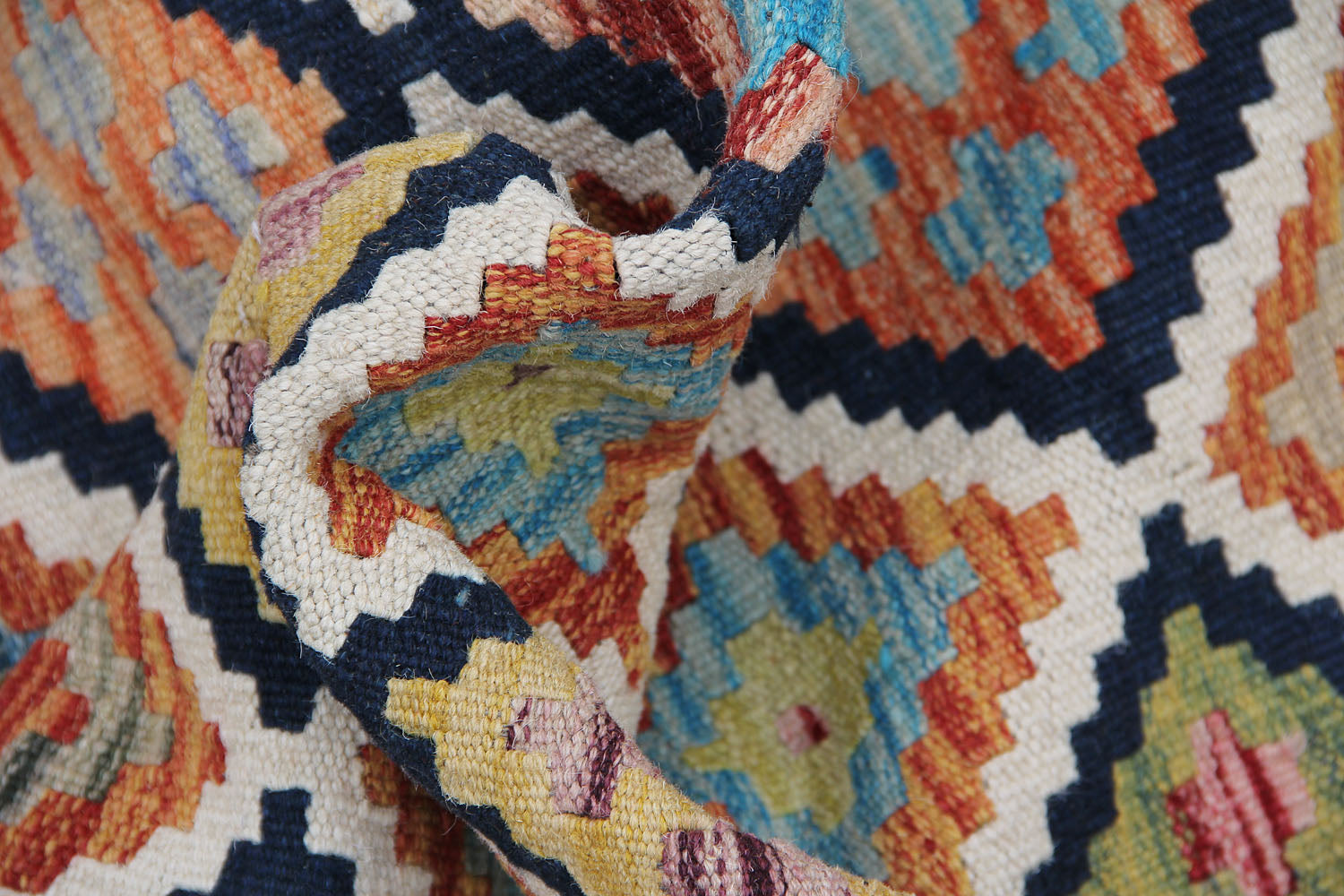 3' X 8'  Multy Handmade Veggie Dye Kilim Rug Runner