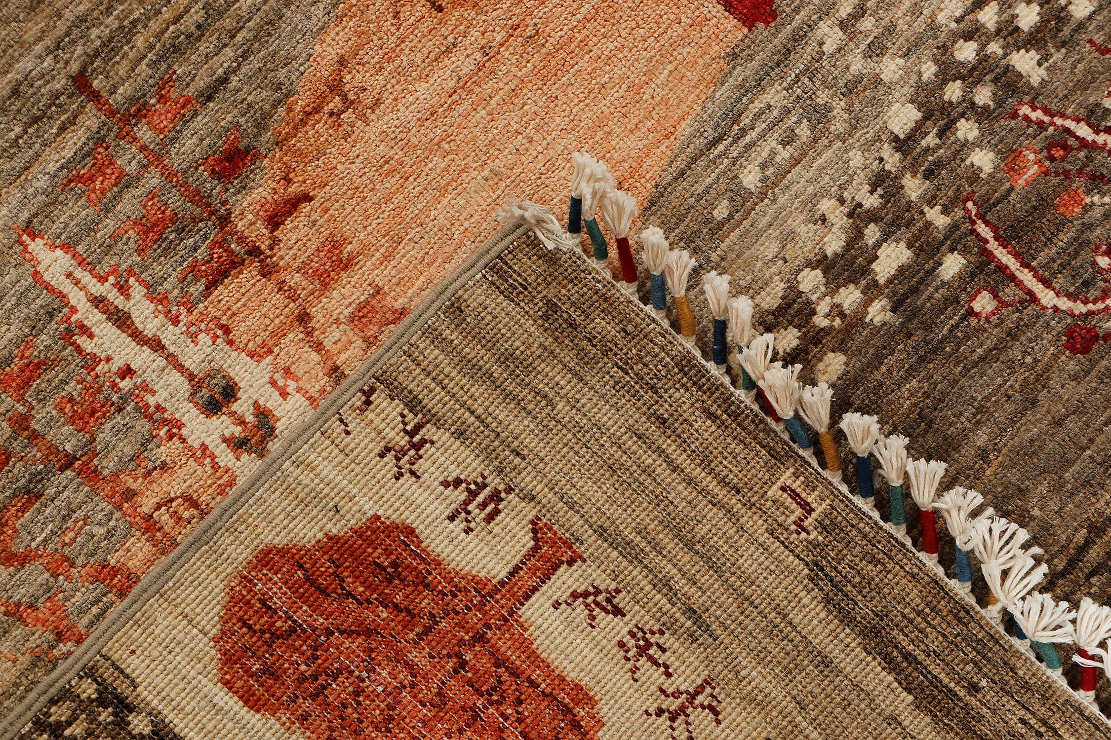 Sultani Persian Hand Knotted Wool Rug Multicolor 5'6" x 8'