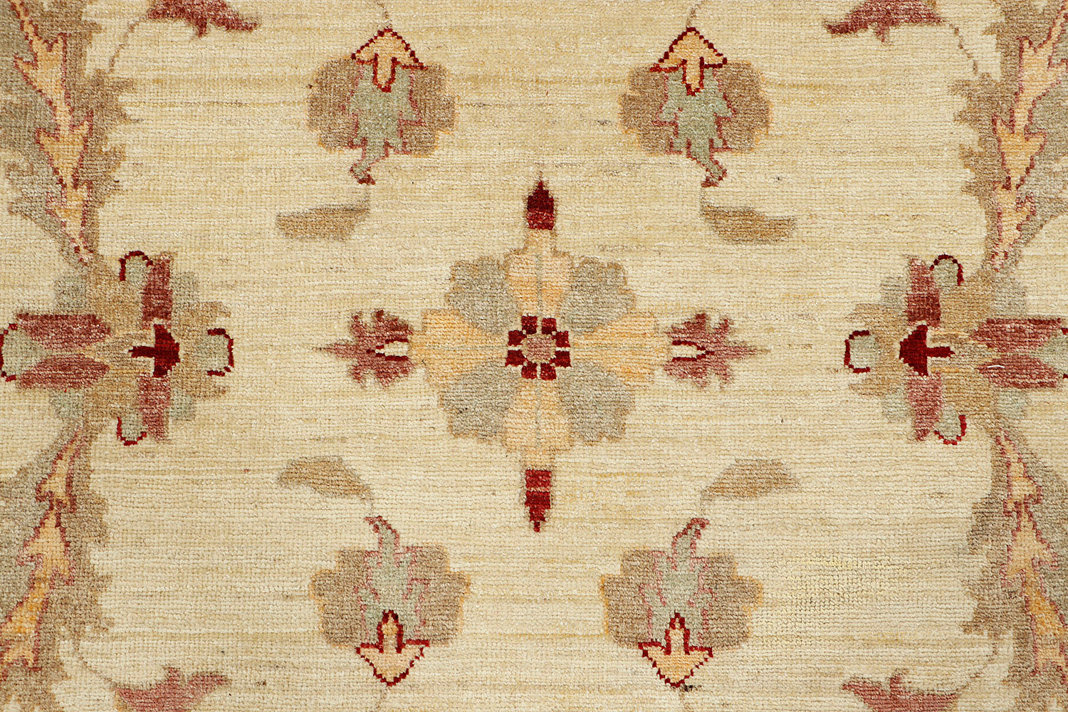 Ziegler Persian Hand Knotted Wool Square Rug Ivory 10' x 10'