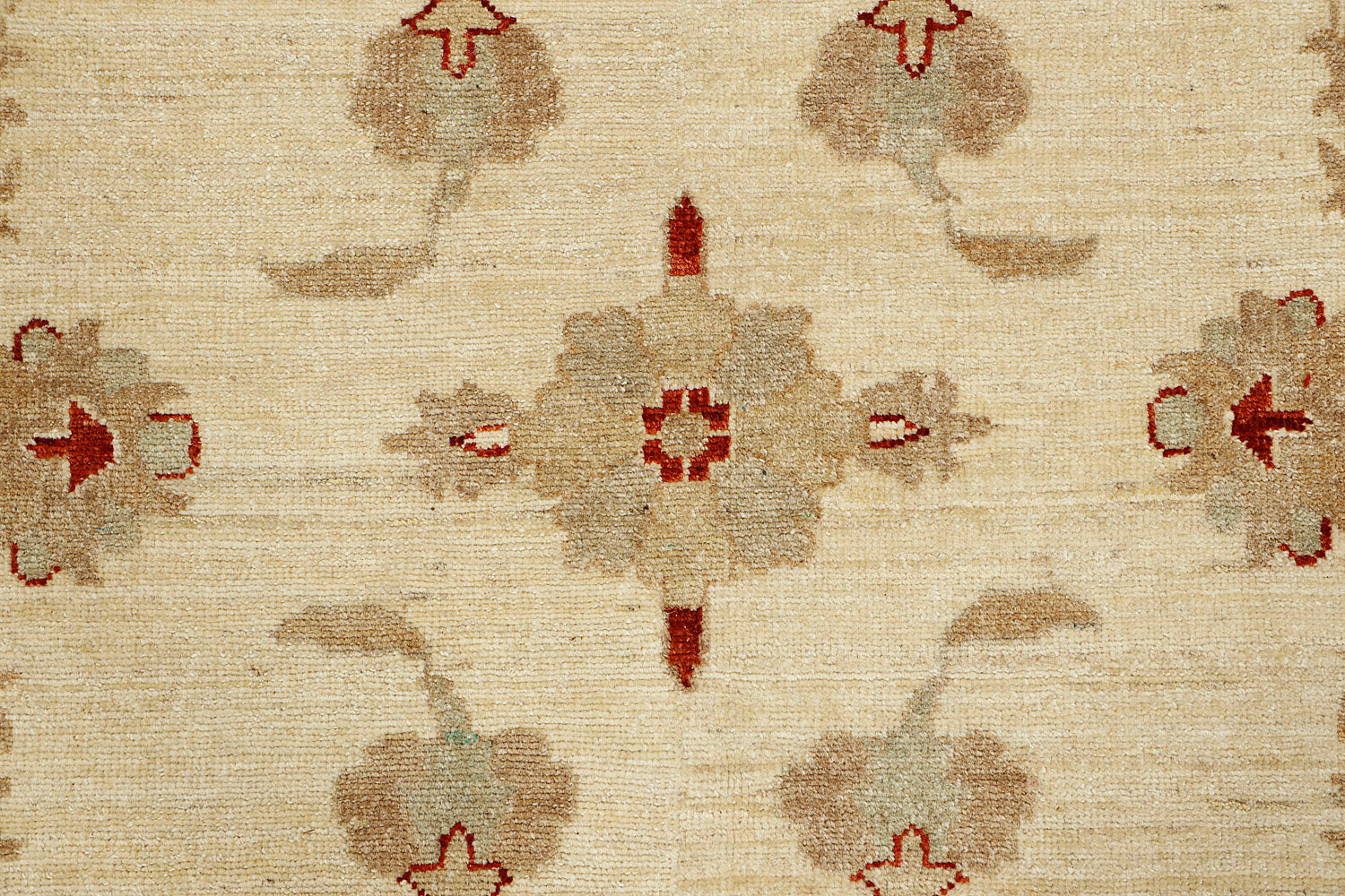 Ziegler Persian Hand Knotted Wool Square Rug Ivory 10' x 10'