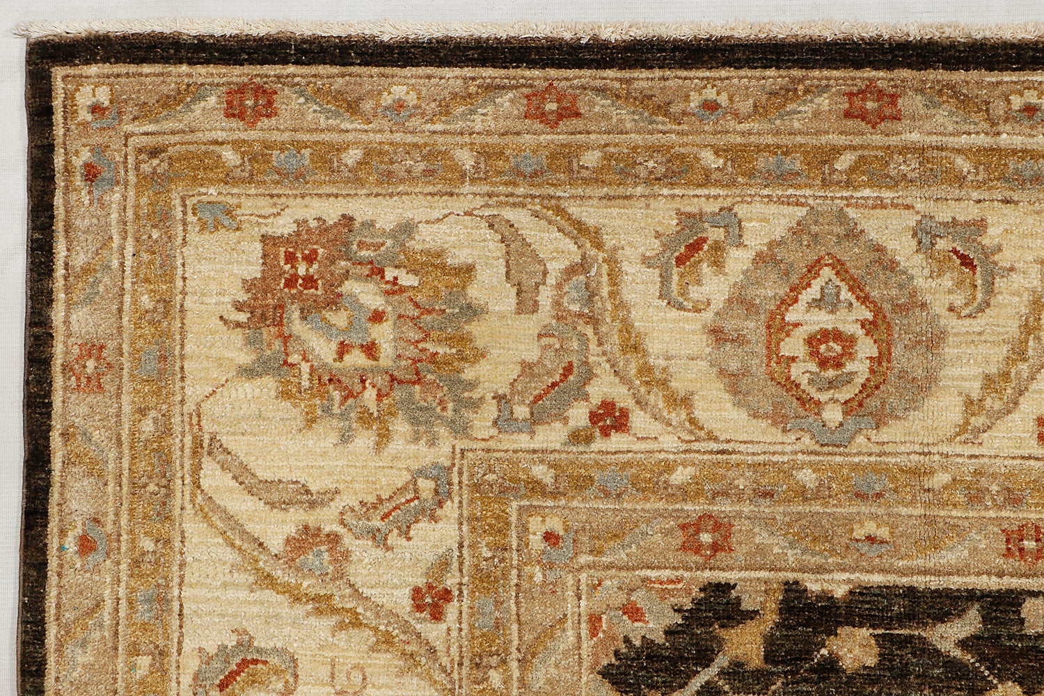 Ziegler Persian Hand Knotted Wool Rug Ivory 9' x 13'