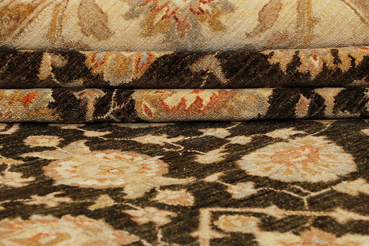 Ziegler Persian Hand Knotted Wool Rug Ivory 9' x 13'