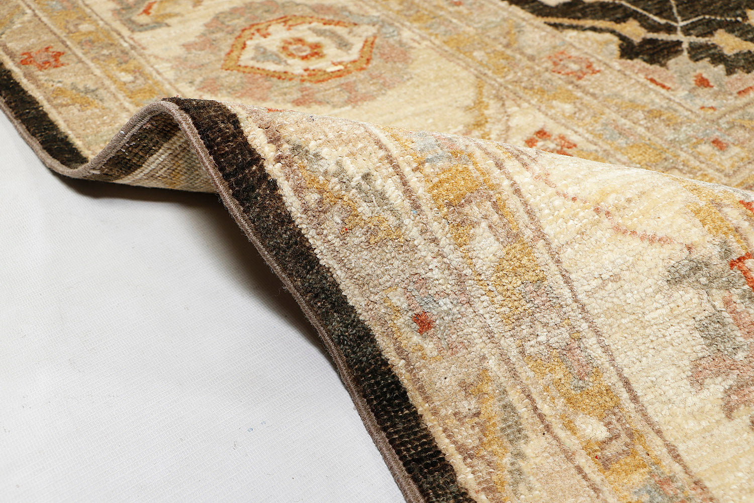 Ziegler Persian Hand Knotted Wool Rug Ivory 9' x 13'