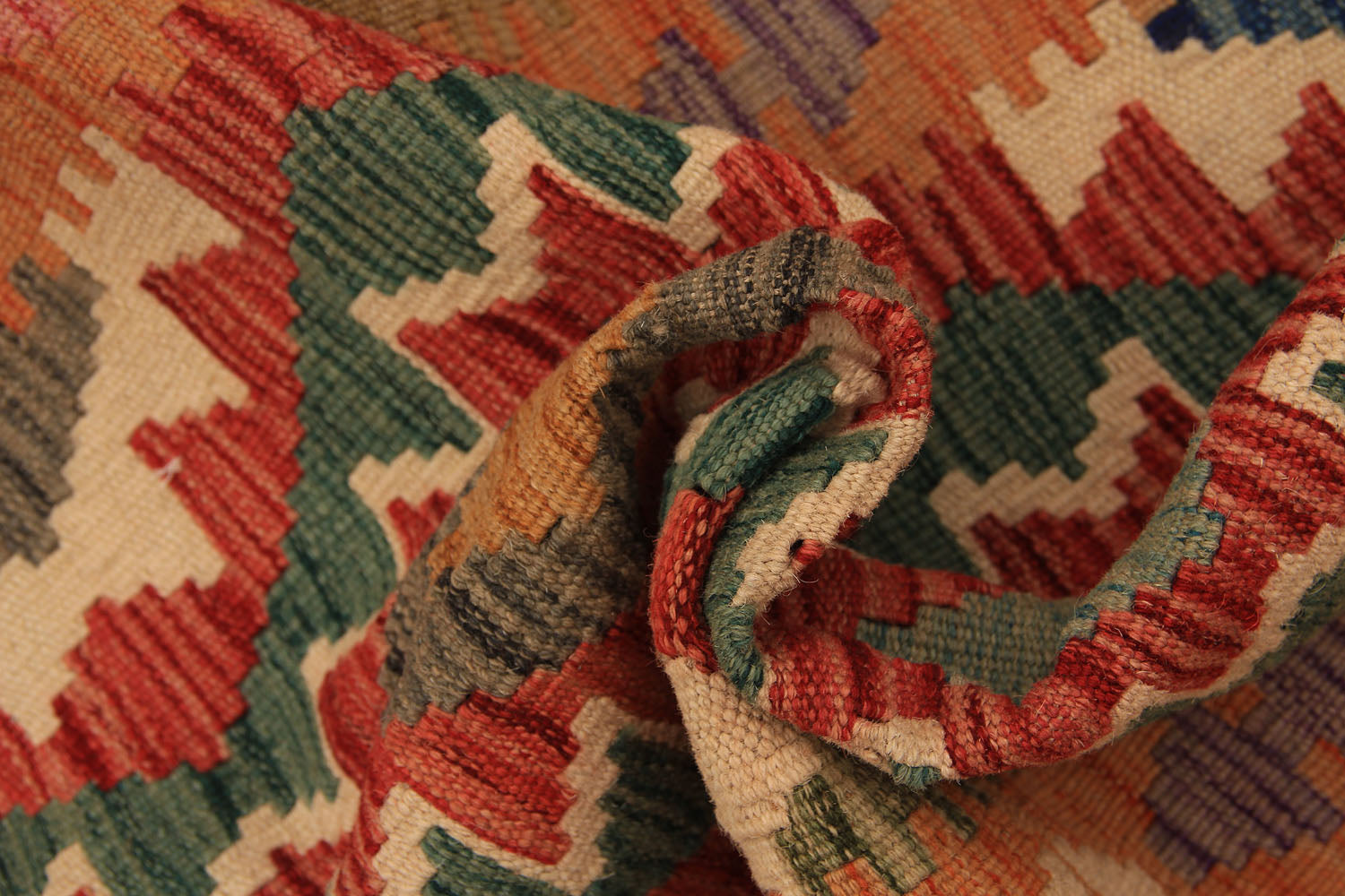 3' X 5'  Multy Handmade Veggie Dye Kilim Rug Rectangular