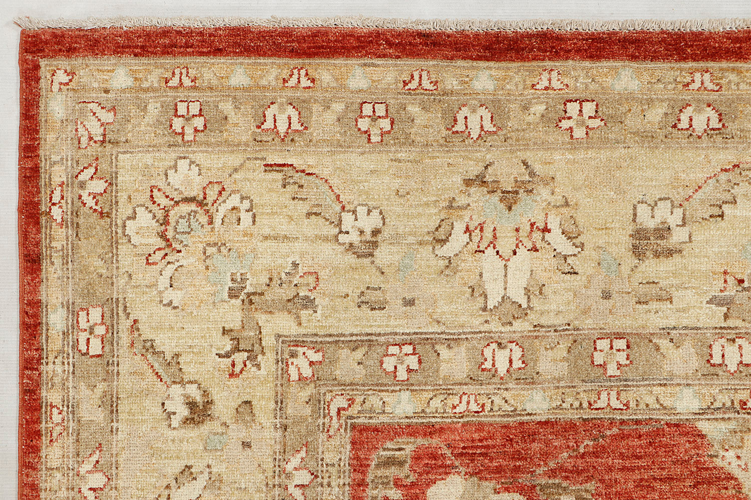9' x 12'  Red Handmade Persian Rug ZIEGLER Rectangular