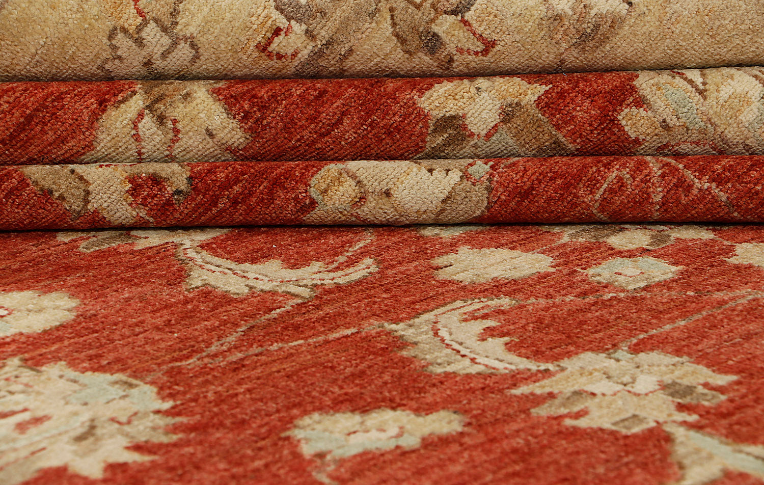 9' x 12'  Red Handmade Persian Rug ZIEGLER Rectangular