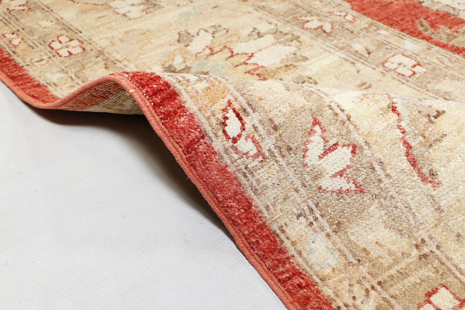 9' x 12'  Red Handmade Persian Rug ZIEGLER Rectangular