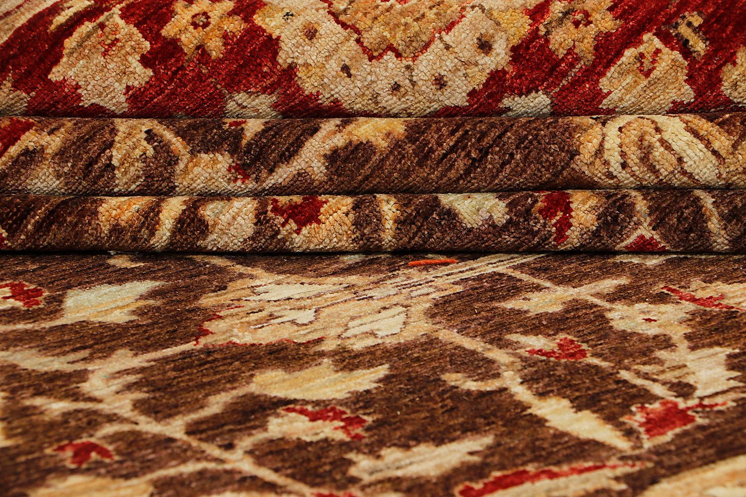 Ziegler Persian Hand Knotted Wool Rug Brown 8' x 10'