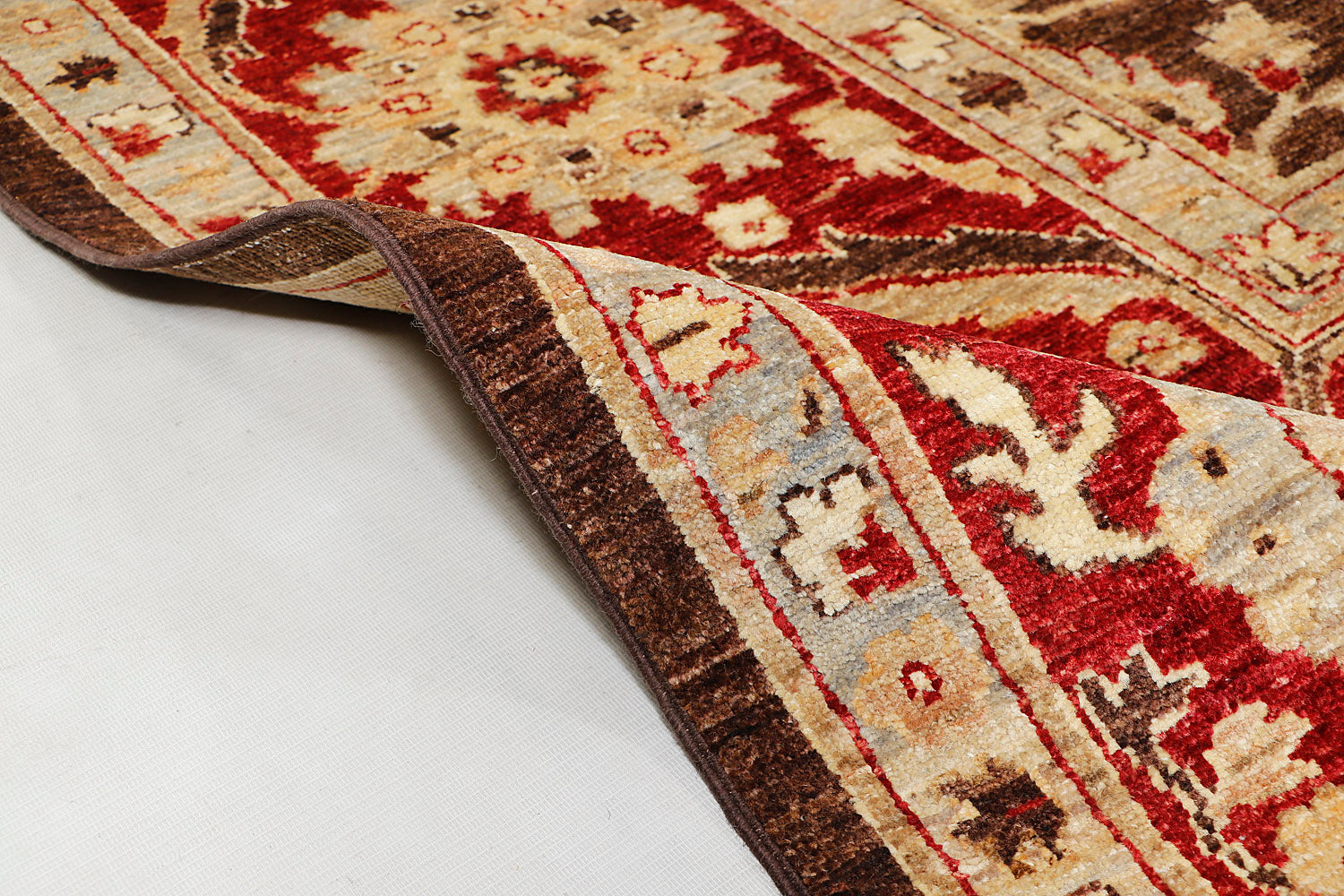 Ziegler Persian Hand Knotted Wool Rug Brown 8' x 10'