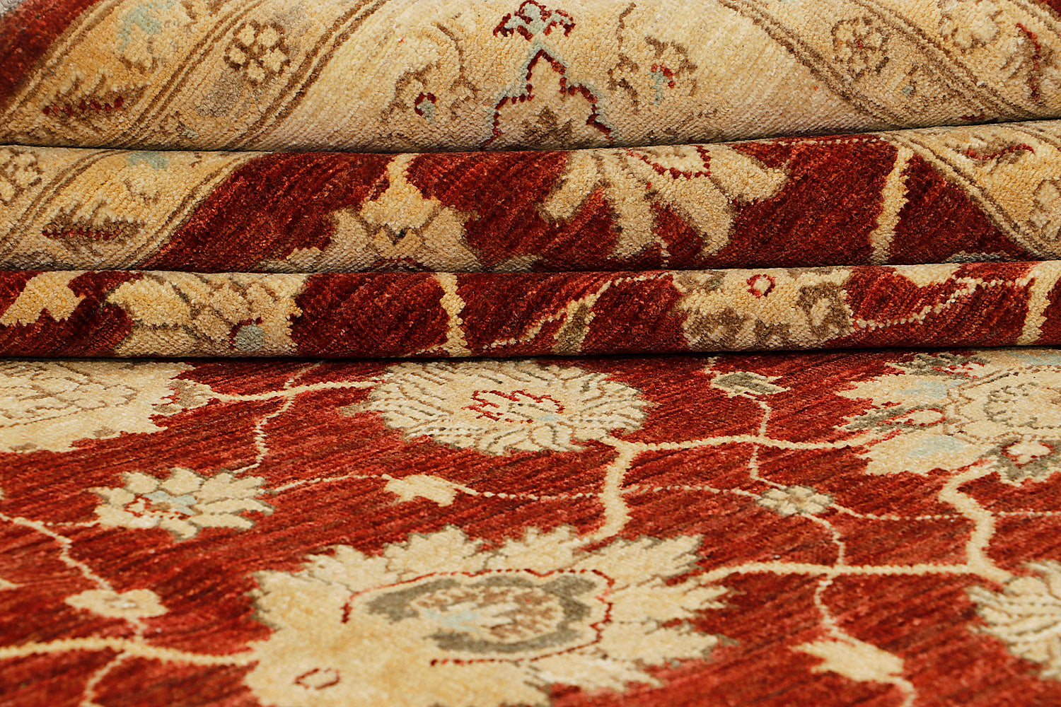 Ziegler Persian Hand Knotted Wool Rug Red 8' x 11'6"