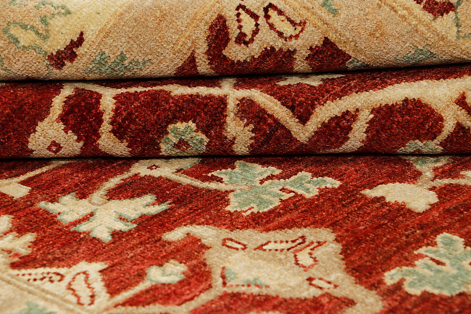 Ziegler Persian Hand Knotted Wool Rug Red 4'6" x 6'6"