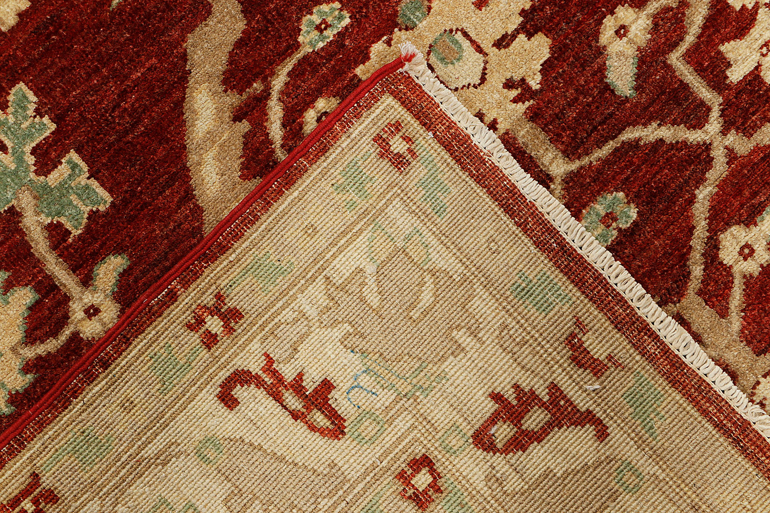 Ziegler Persian Hand Knotted Wool Rug Red 4'6" x 6'6"