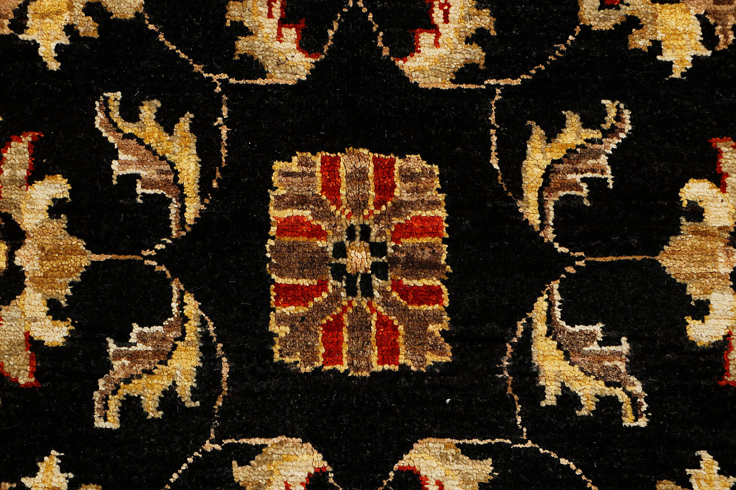 Ziegler Persian Hand Knotted Wool Rug Black 5' x 7'