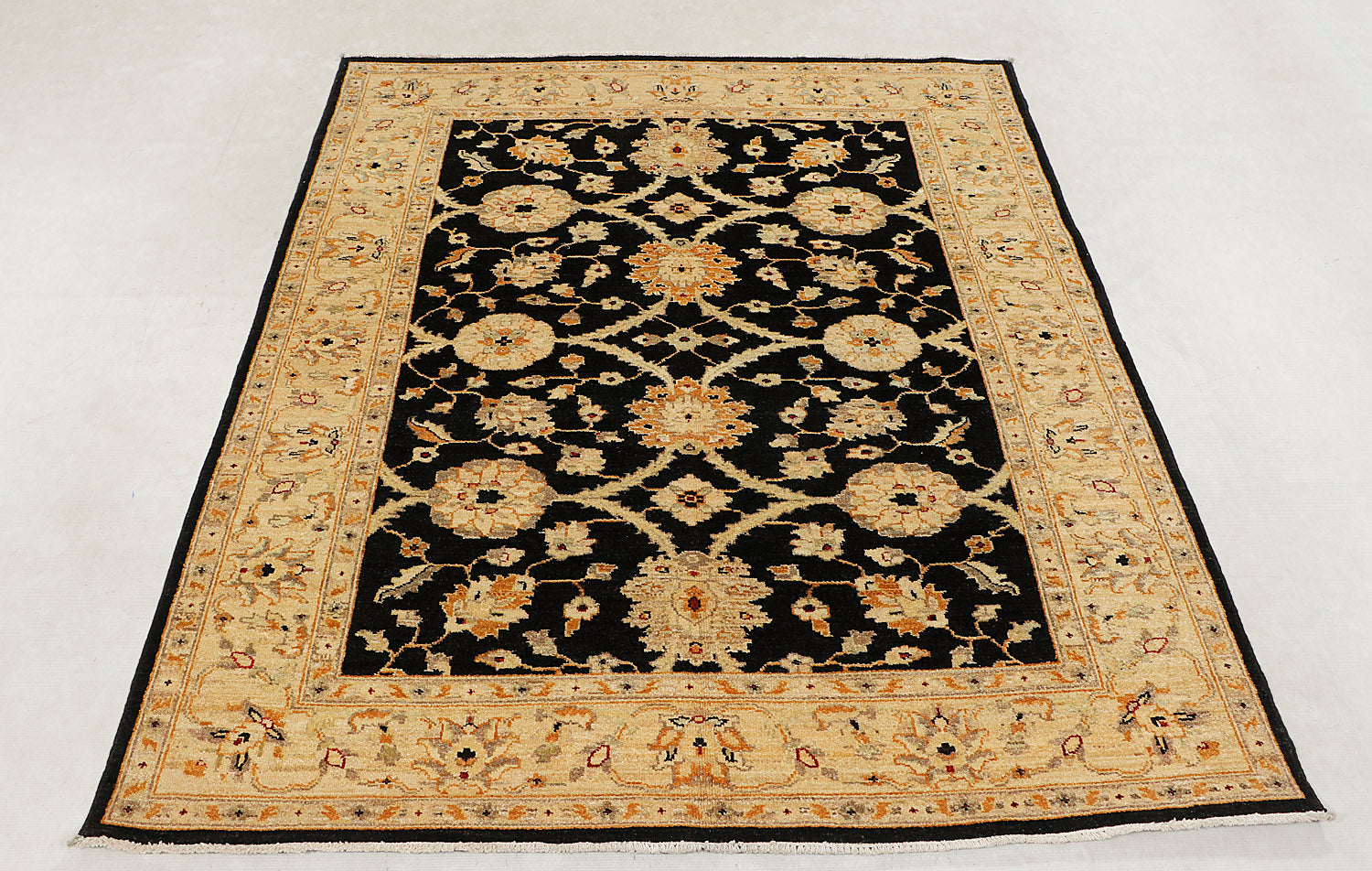 Ziegler Persian Hand Knotted Wool Rug Black