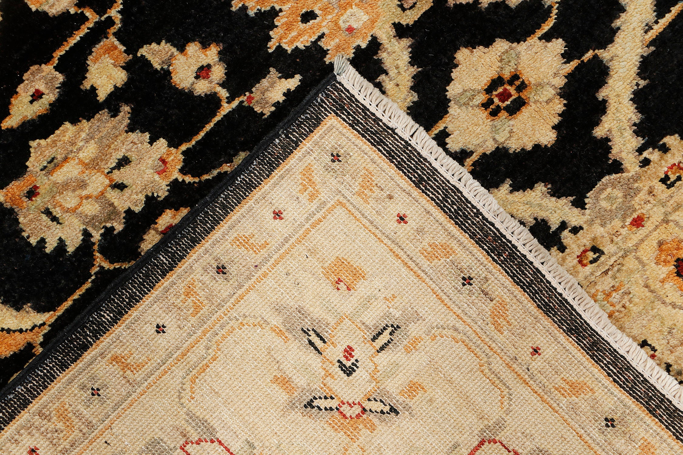 Ziegler Persian Hand Knotted Wool Rug Black