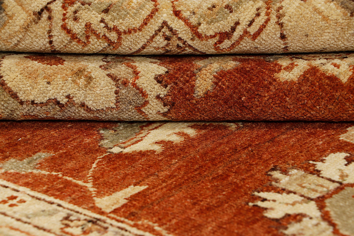 4' x 6'  Red Handmade Persian Rug ZIEGLER Rectangular