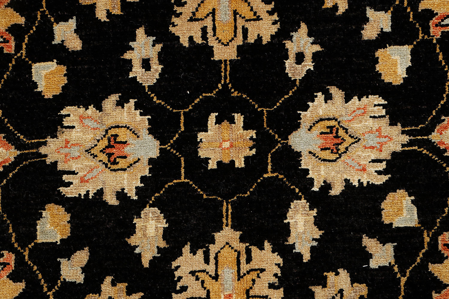 Ziegler Persian Hand Knotted Wool Rug Black 3' x 5'