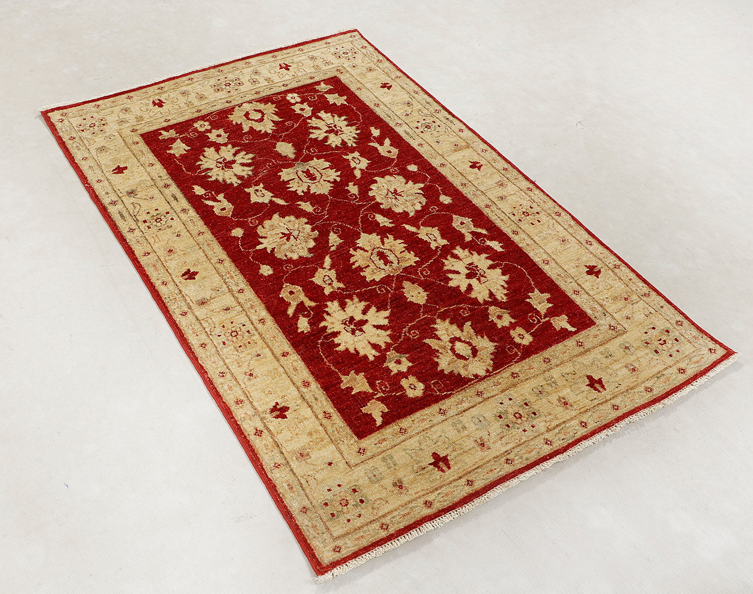 Ziegler Persian Hand Knotted Wool Rug Red 3' x 5'