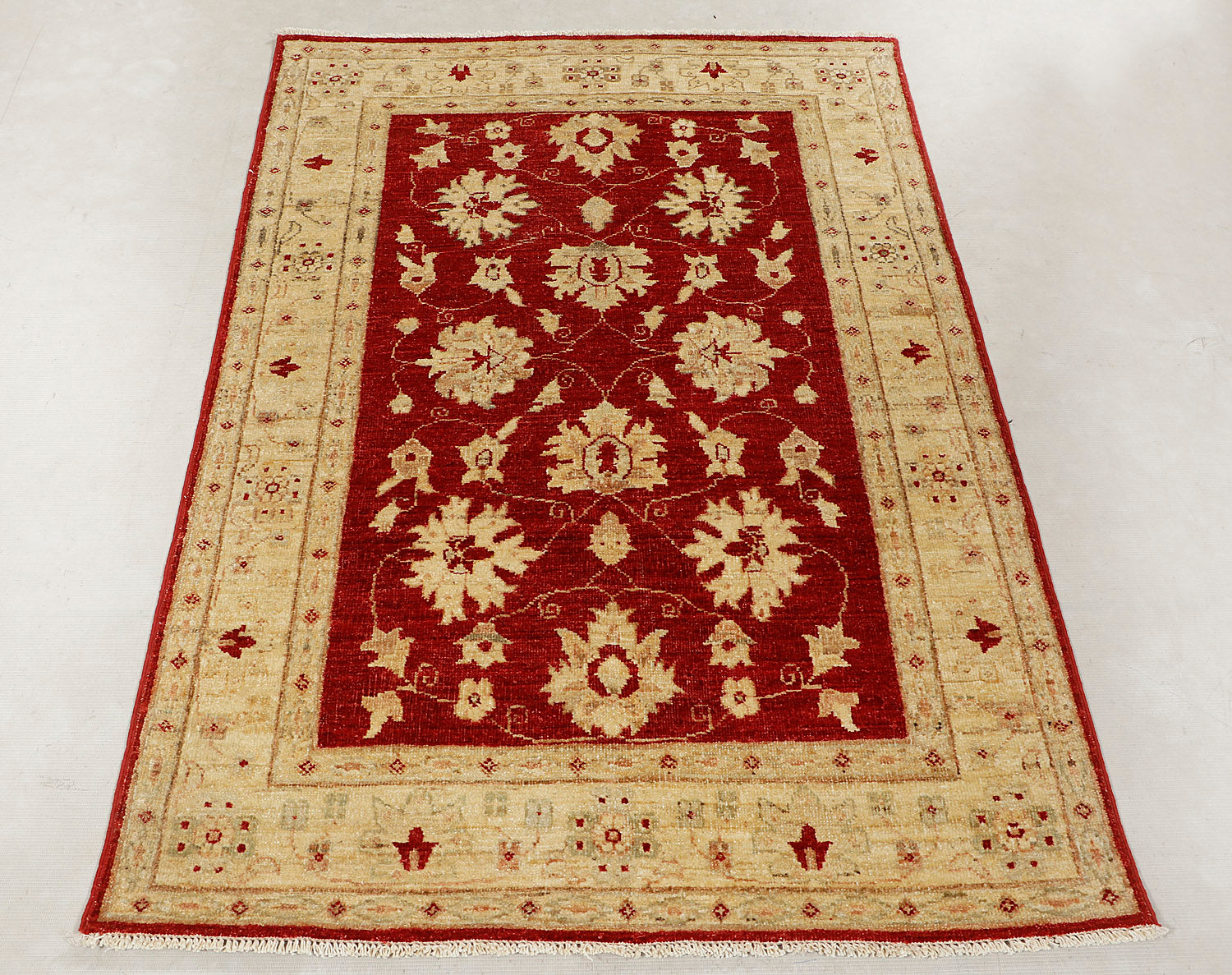 Ziegler Persian Hand Knotted Wool Rug Red 3' x 5'