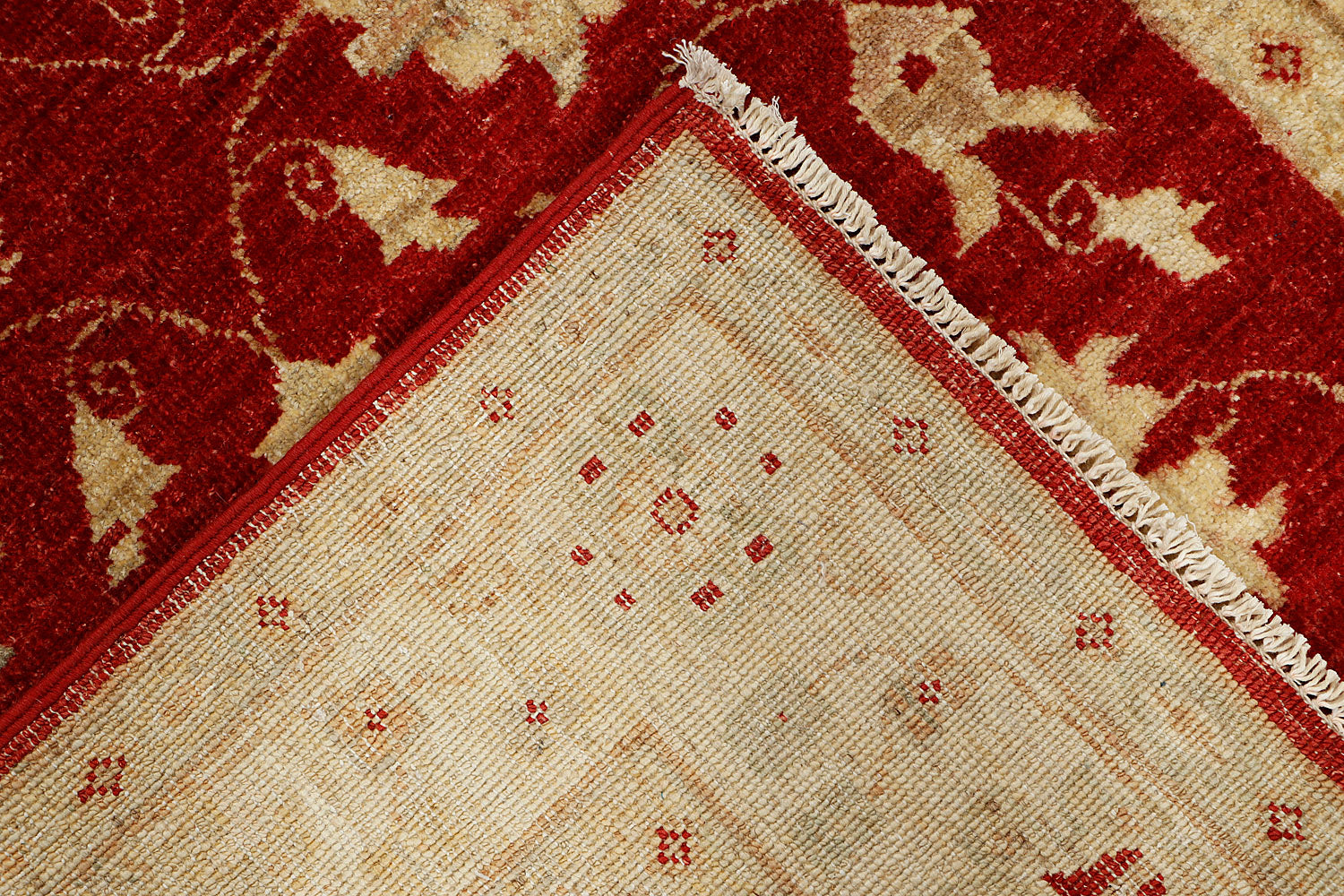 Ziegler Persian Hand Knotted Wool Rug Red 3' x 5'