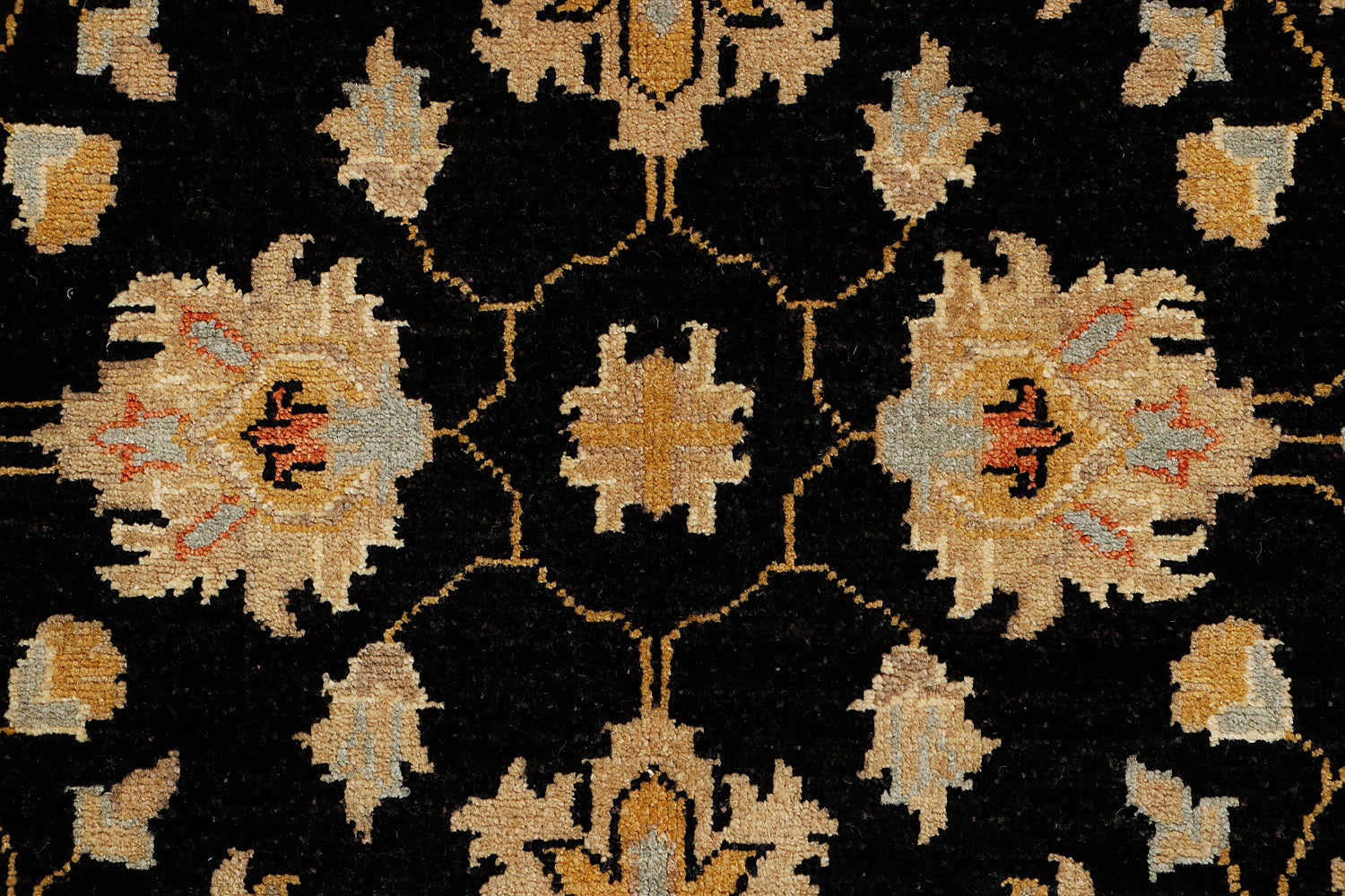 Ziegler Persian Hand Knotted Wool Rug Black 3' x 5'