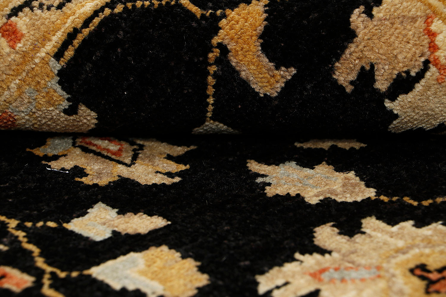 Ziegler Persian Hand Knotted Wool Rug Black 3' x 5'