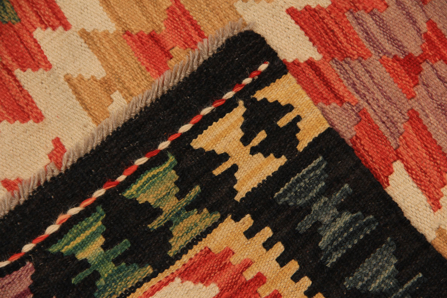 3' X 8'  Multy Handmade Veggie Dye Kilim Rug Runner