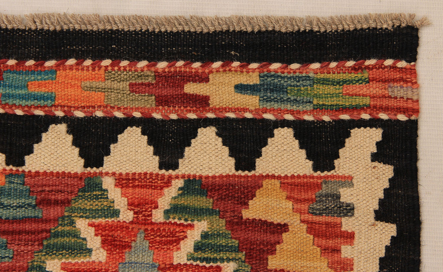 3' X 8'  Multy Handmade Veggie Dye Kilim Rug Runner