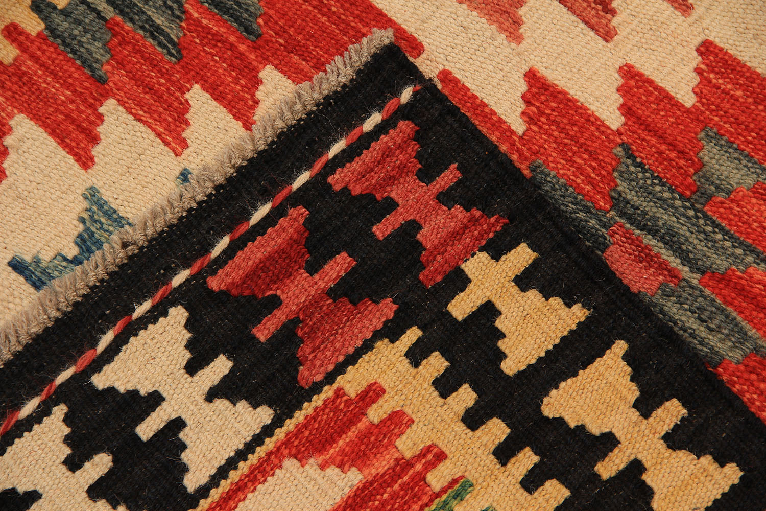 3' X 8'  Multy Handmade Veggie Dye Kilim Rug Runner