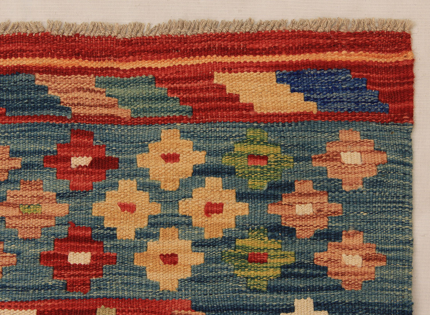 3' X 8'  Multy Handmade Veggie Dye Kilim Rug Runner
