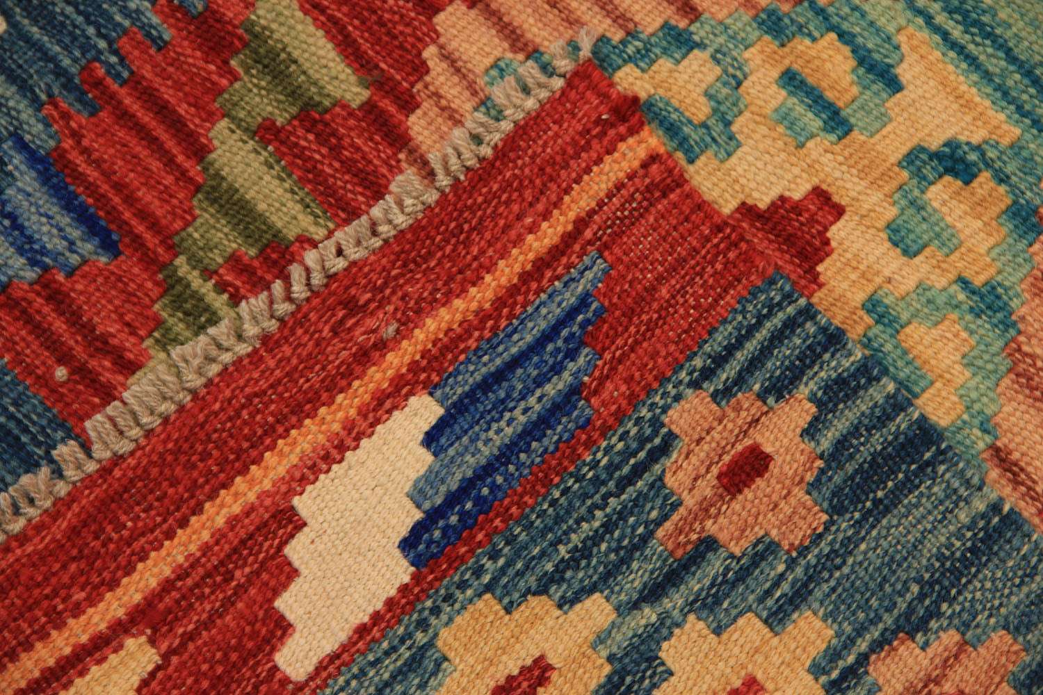 3' X 8'  Multy Handmade Veggie Dye Kilim Rug Runner