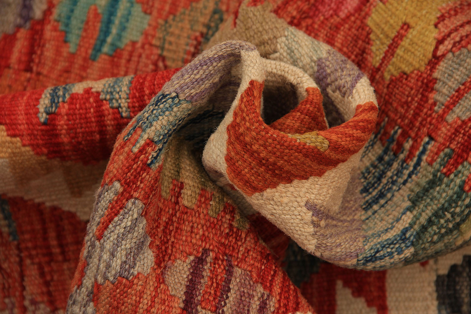 3' X 8'  Multy Handmade Veggie Dye Kilim Rug Runner