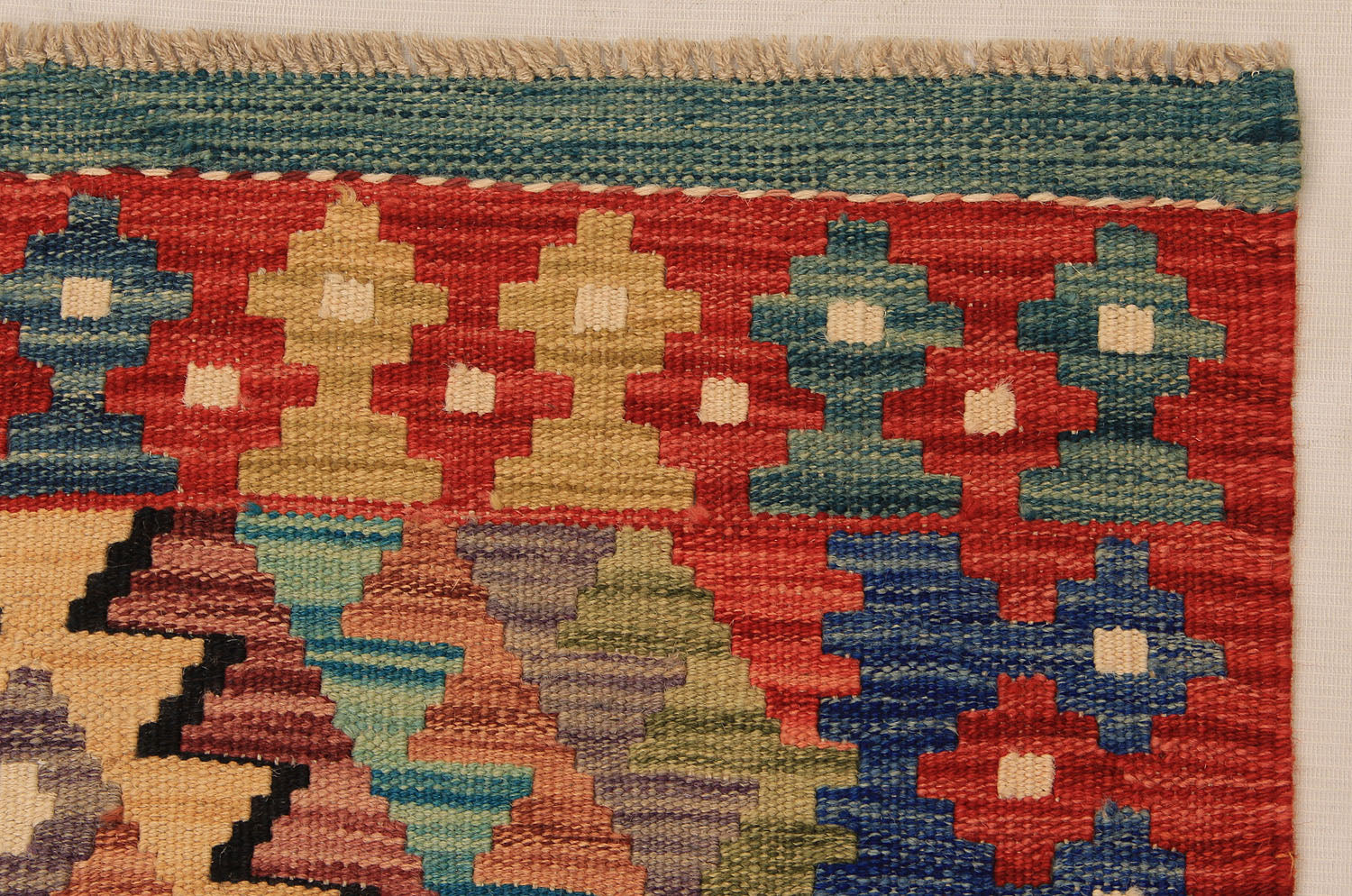 3' X 8'  Multy Handmade Veggie Dye Kilim Rug Runner
