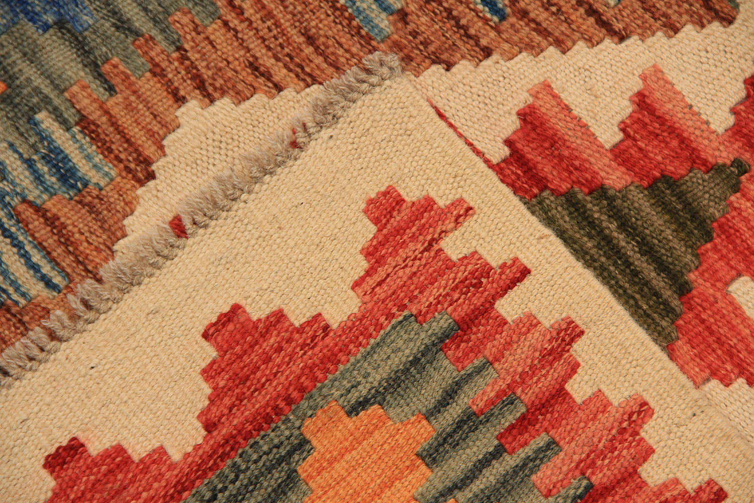 3' X 8'  Multy Handmade Veggie Dye Kilim Rug Runner