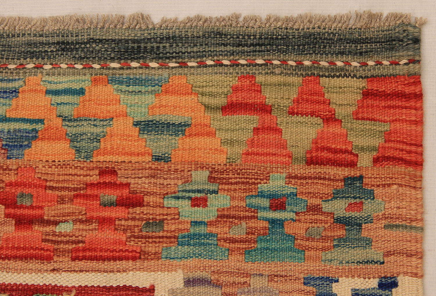 3' X 8'  Multy Handmade Veggie Dye Kilim Rug Runner