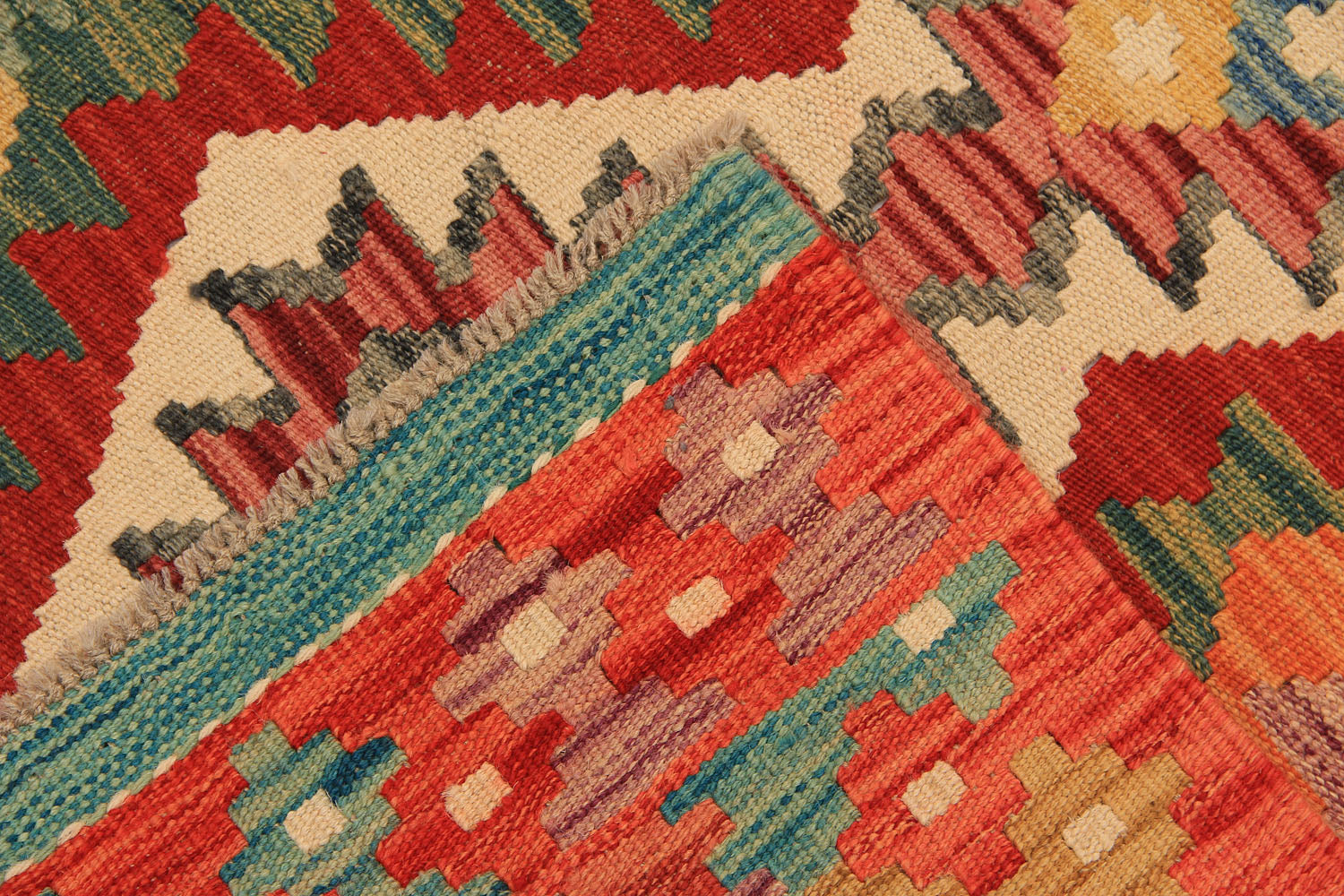3' X 8'  Multy Handmade Veggie Dye Kilim Rug Runner