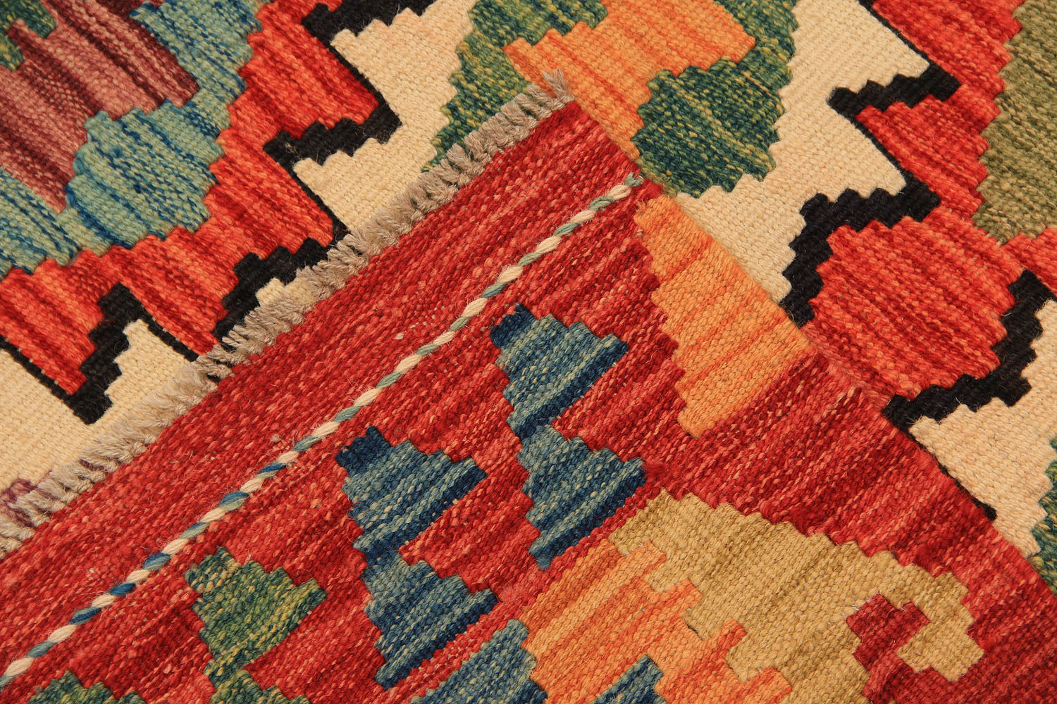 3' X 8'  Multy Handmade Veggie Dye Kilim Rug Runner
