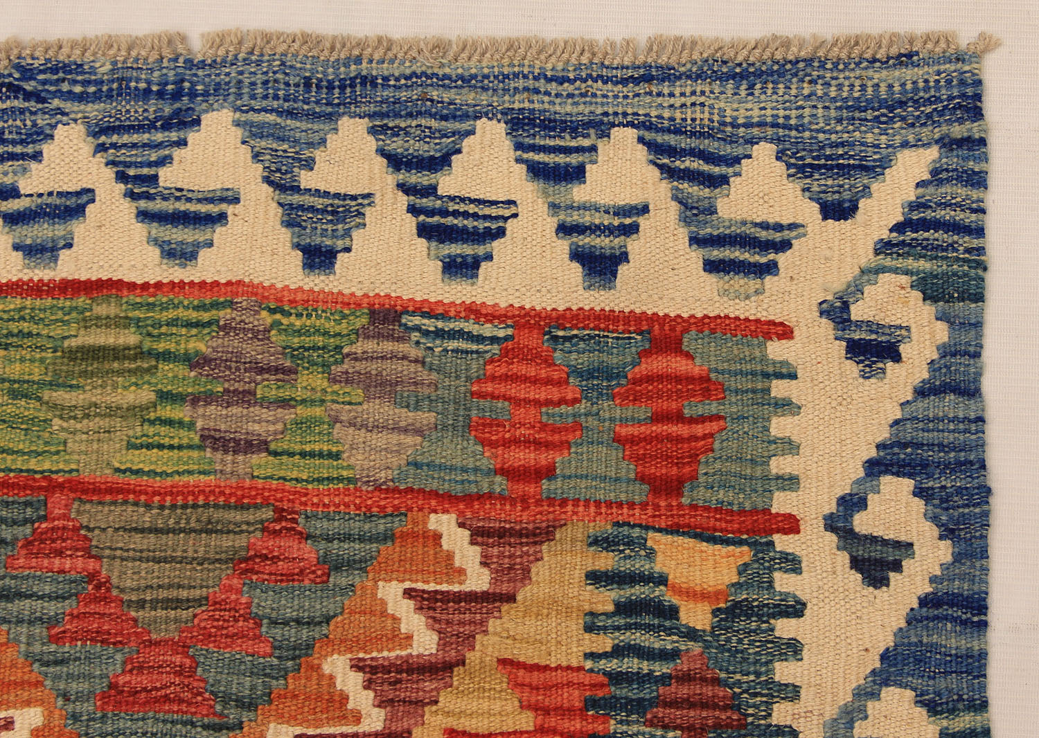 3' X 8'  Multy Handmade Veggie Dye Kilim Rug Runner