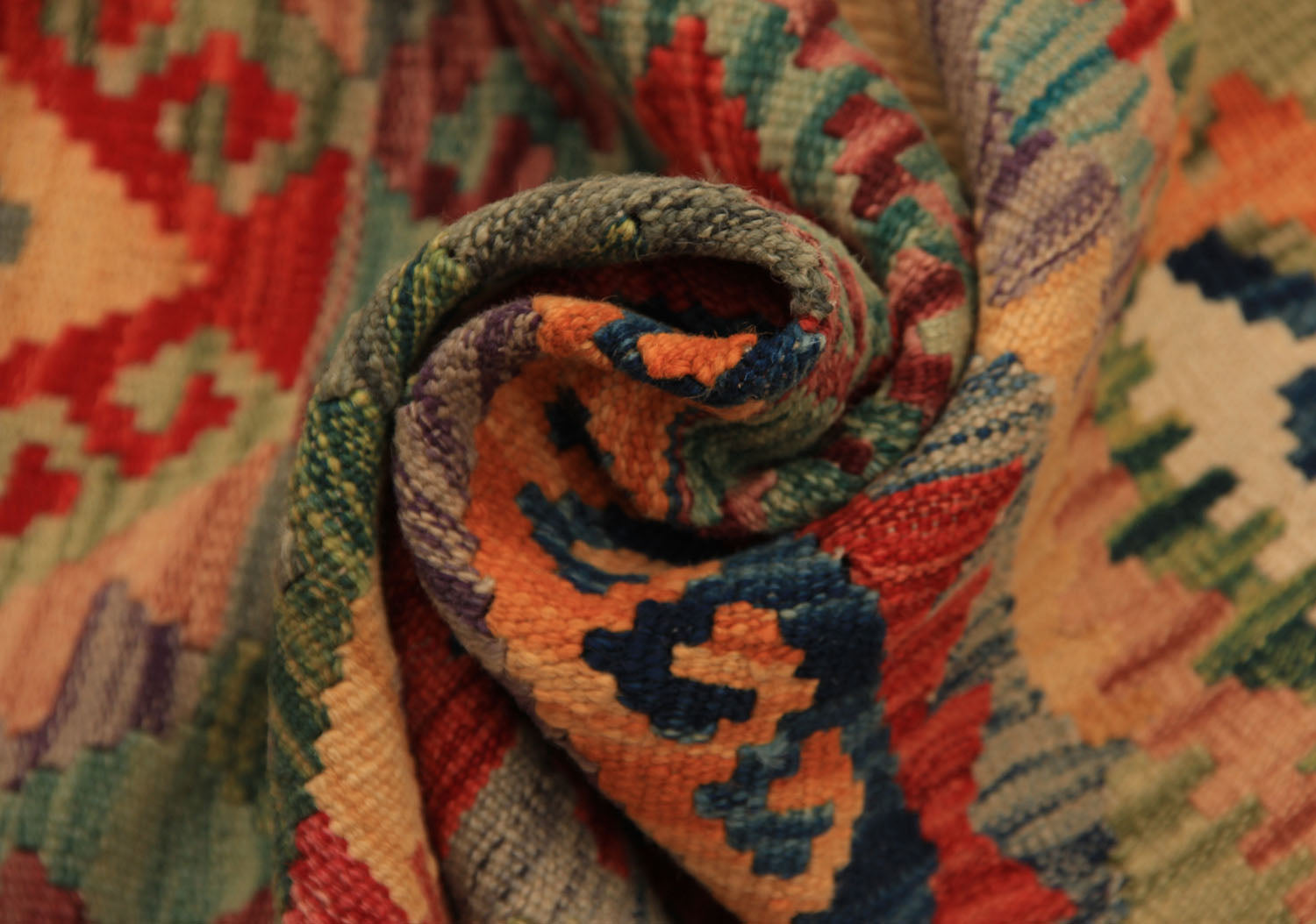 3' X 8'  Multy Handmade Veggie Dye Kilim Rug Runner