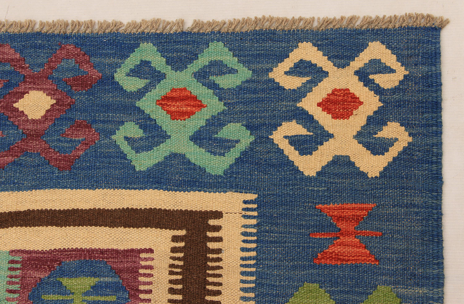 Multy Handmade Veggie Dye Kilim Rug Rectangular
