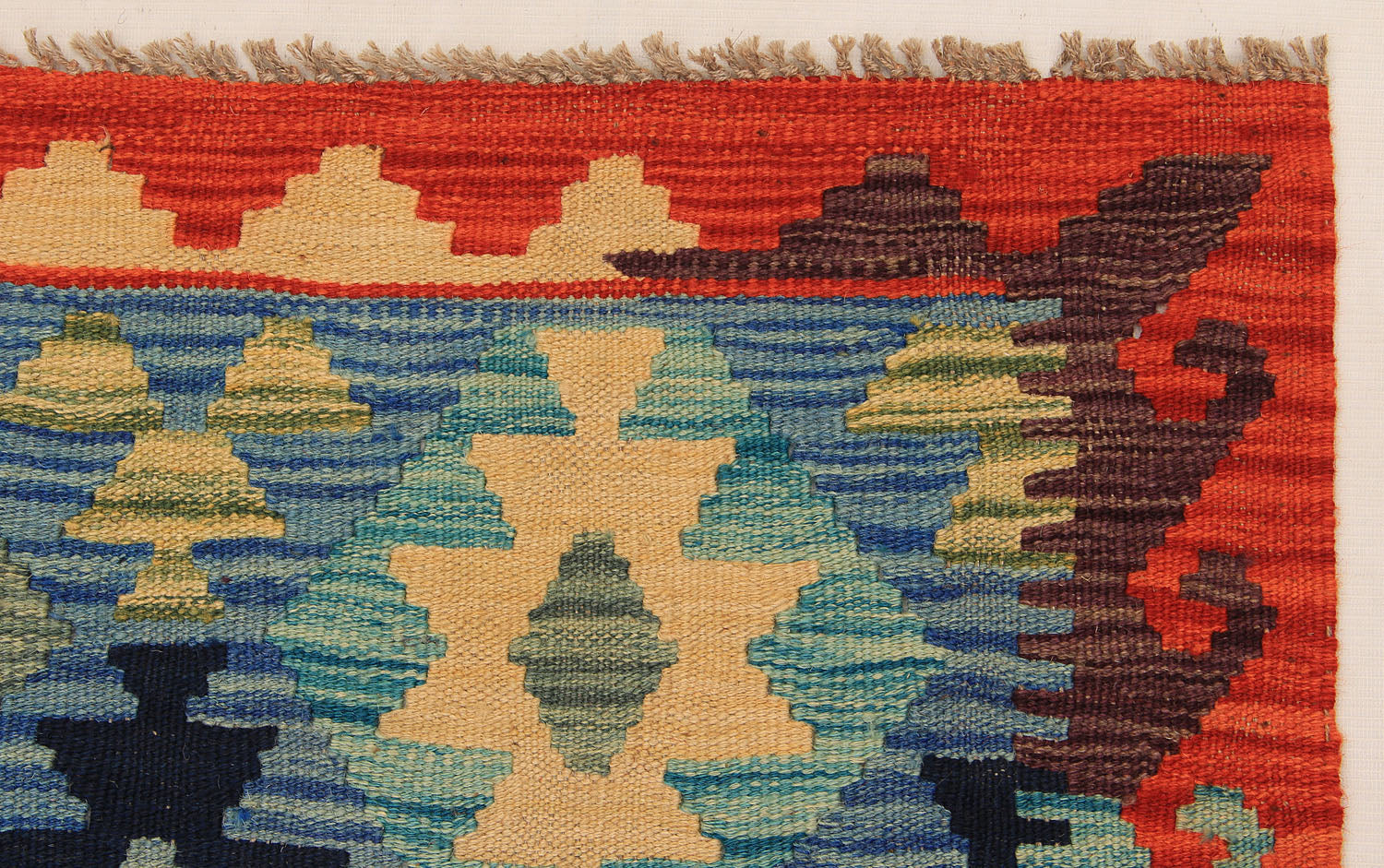 3' X 4'  Multy Handmade Veggie Dye Kilim Rug Rectangular