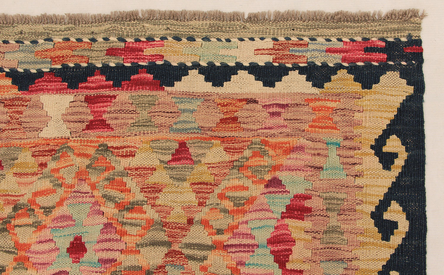 Multy Handmade Veggie Dye Kilim Rug Rectangular