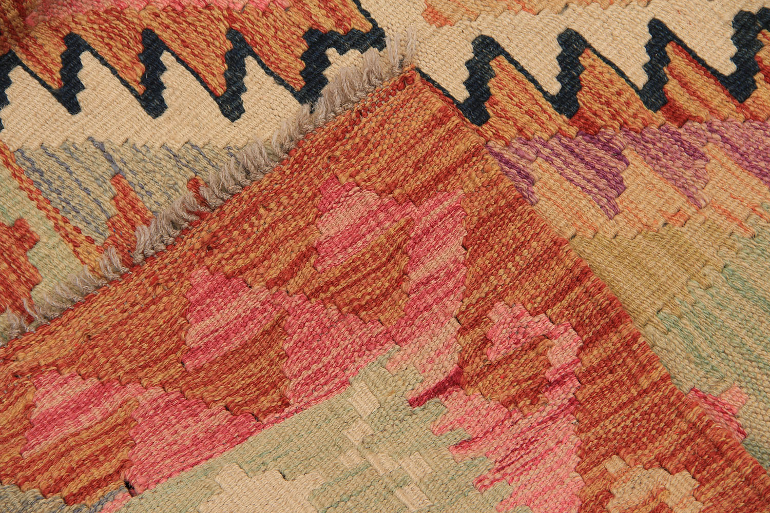 Multy Handmade Veggie Dye Kilim Rug Rectangular