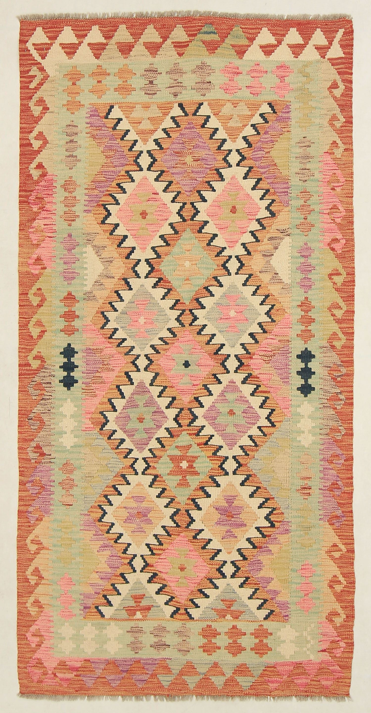 Multy Handmade Veggie Dye Kilim Rug Rectangular