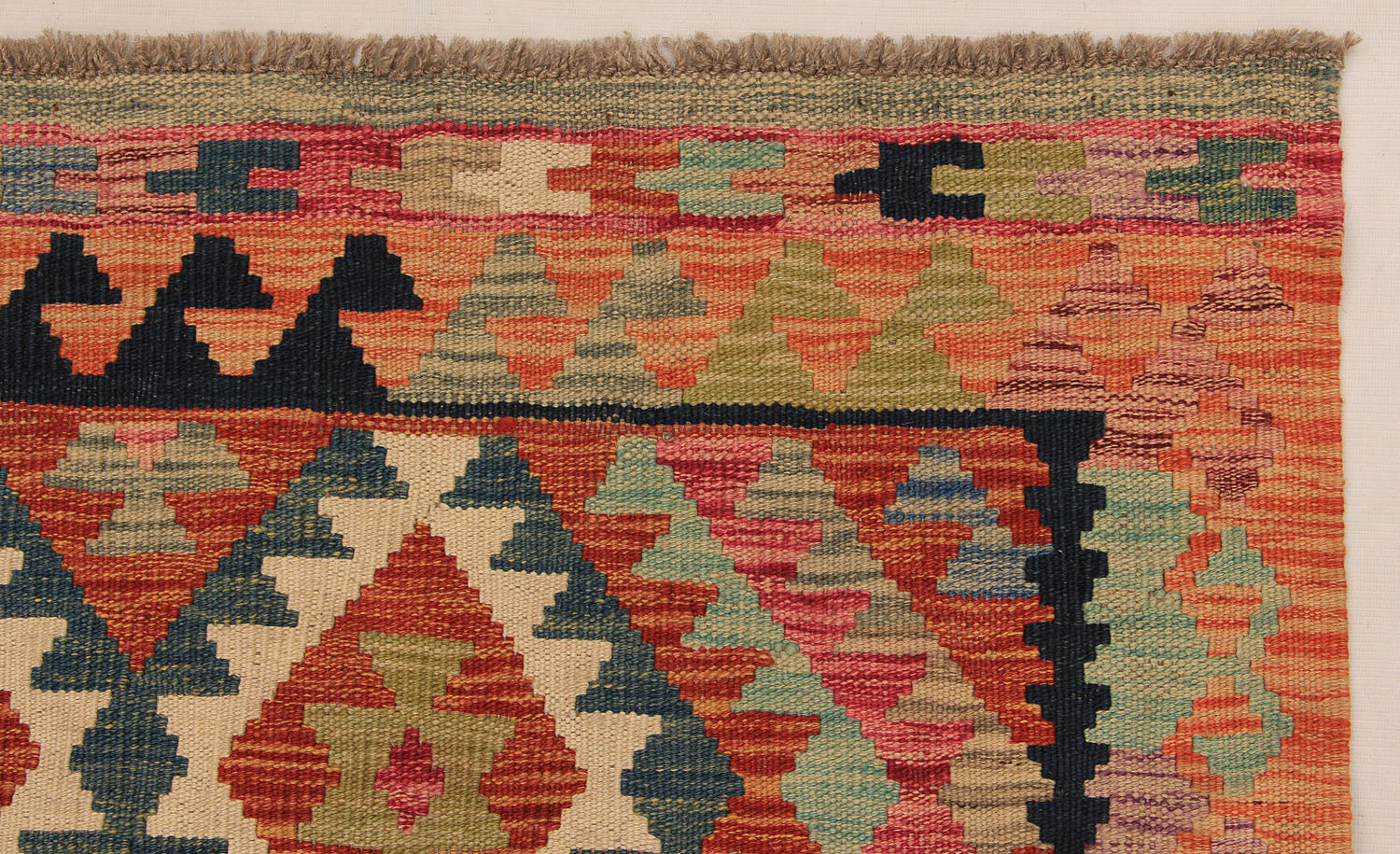 Multy Handmade Veggie Dye Kilim Rug Rectangular
